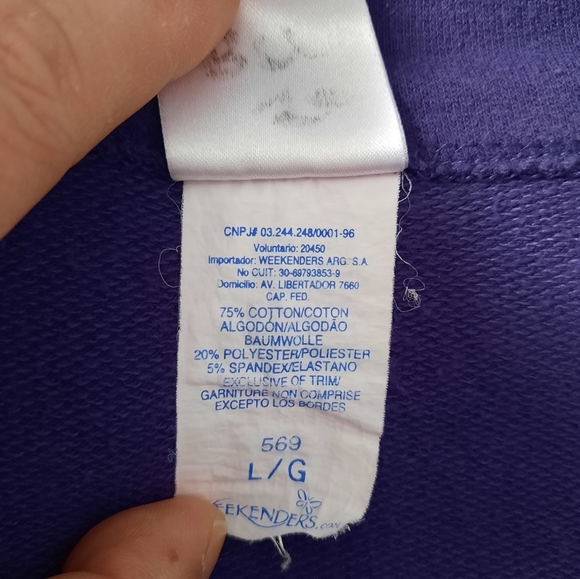 Weekenders Cotton Blend Sweat Jacket - Picture 8 of 8